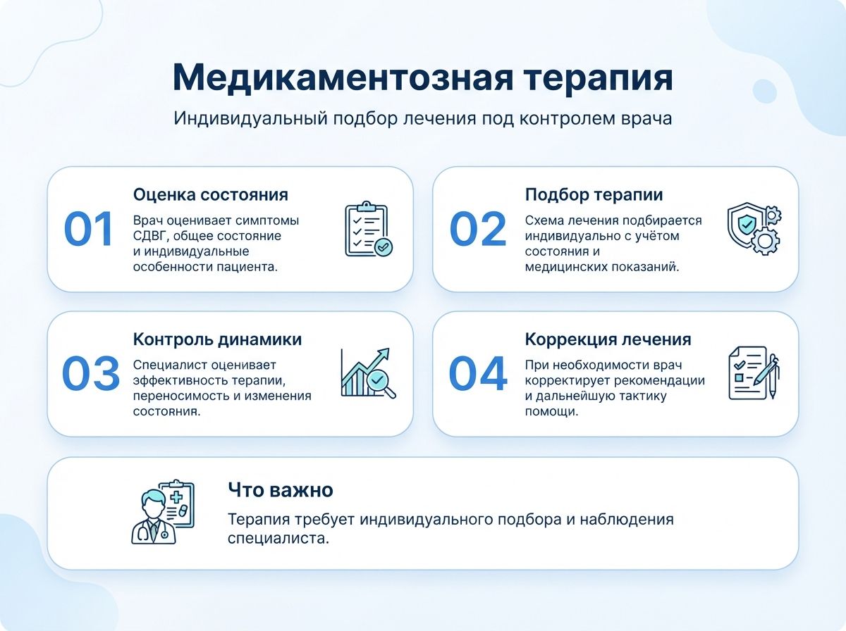 Лечение СДВГ в Струнино у детей и взрослыхинфографика